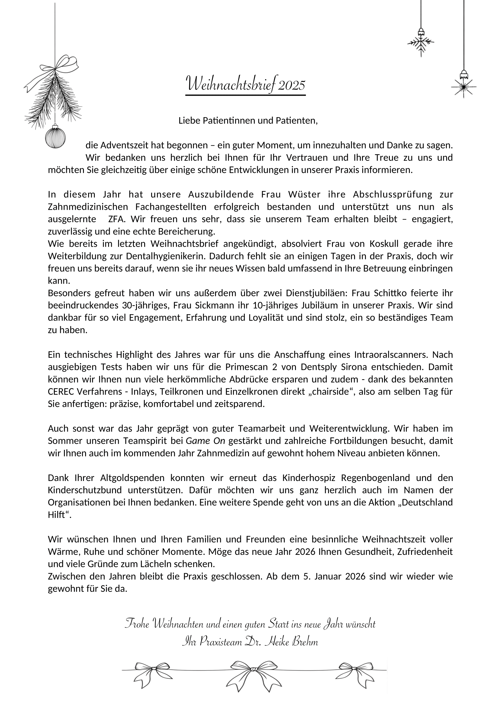 Weihnachtsbrief 2025 neues Design 1 1